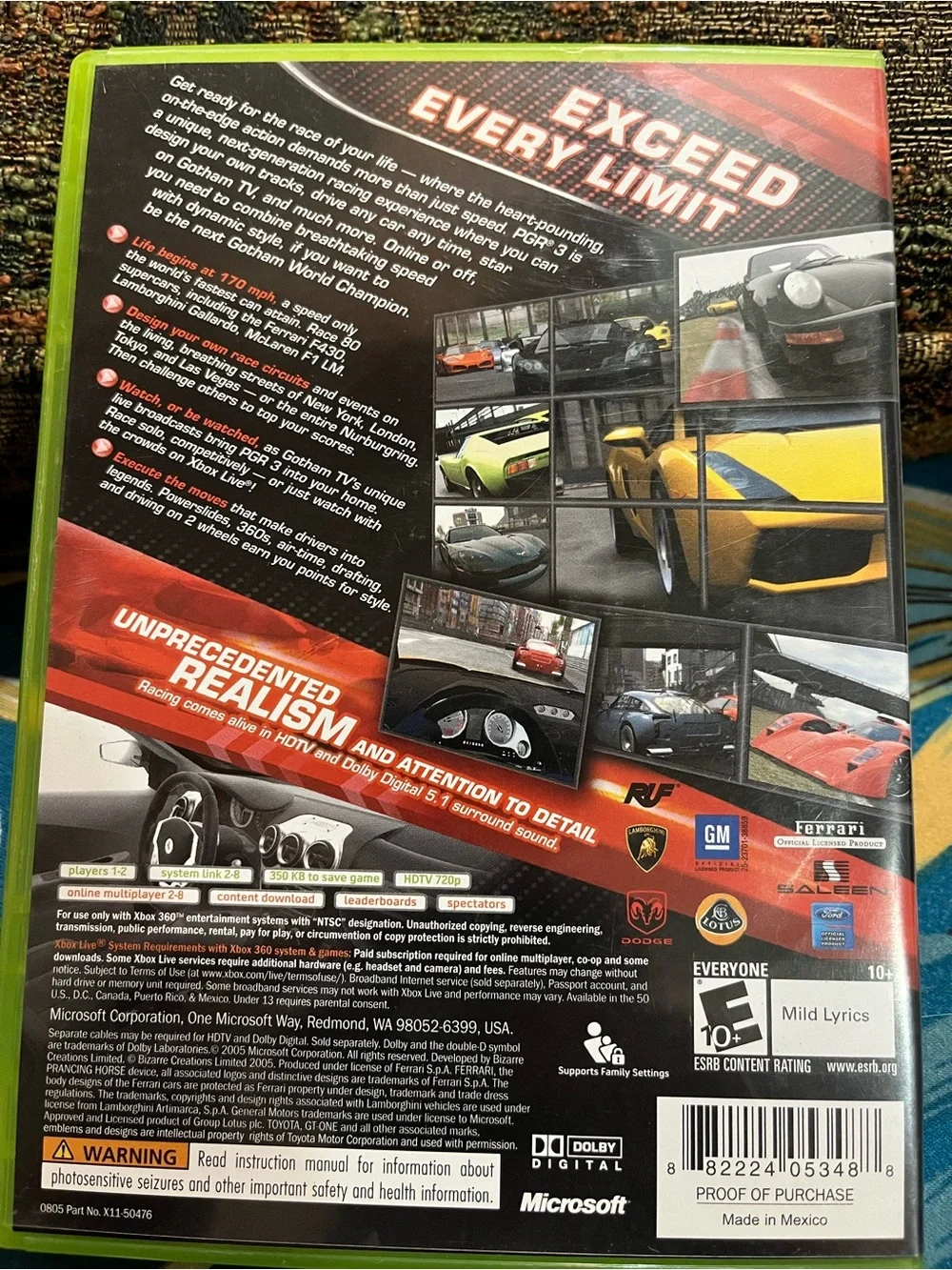 Microsoft Xbox 360 - Project Gotham Racing 3 (Red)